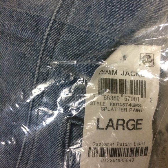 Style & Co Denim Trucker Jacket L - Picture 7 of 7